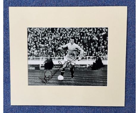 Football Mike Summerbee signed 14x11 Manchester City black and white photo. Mike Summerbee (born 15 December 1942) is an Engl