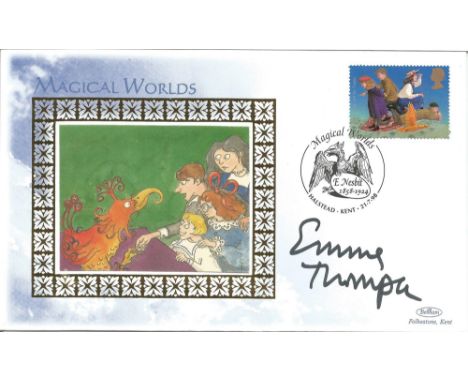 Emma Thompson signed Magical Worlds Benham FDC PM Halstead Kent 21. 7. 98 E Nesbit 1858 1924. Thompson DBE (born 15 April 195
