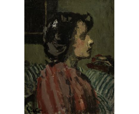 Walter Richard Sickert A.R.A. (British, 1860-1942)Portrait of Mrs Barrett signed 'Sickert.' (lower left)oil on canvas50.8 x 4