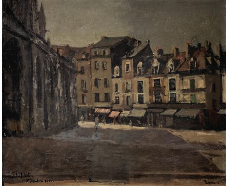 Walter Richard Sickert A.R.A. (British, 1860-1942)Rue de la Boucherie with St Jacques signed, inscribed and dated 'To Dot Mid