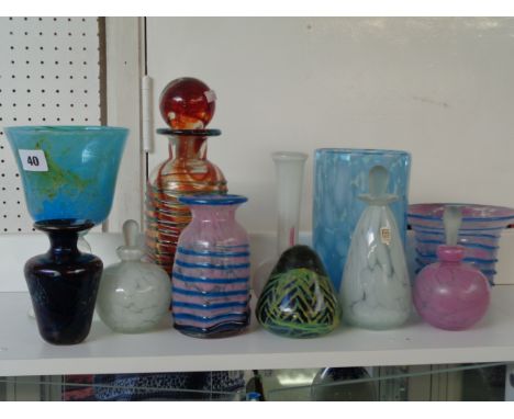 Large Collection of Italian Murano Glass to include, Goblet, Decanter, Scent bottles etc.
