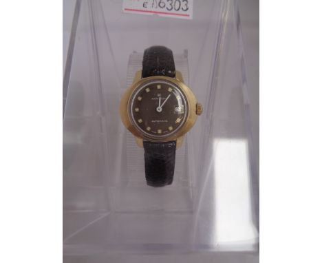 Vintage Hamilton Automatic Ladies wristwatch on Leather Strap 