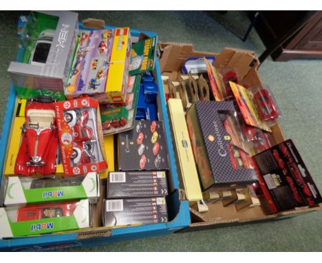2 Boxes of Lledo, Mobil and other collectable cars