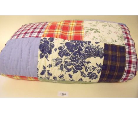 A vintage patchwork quilt 