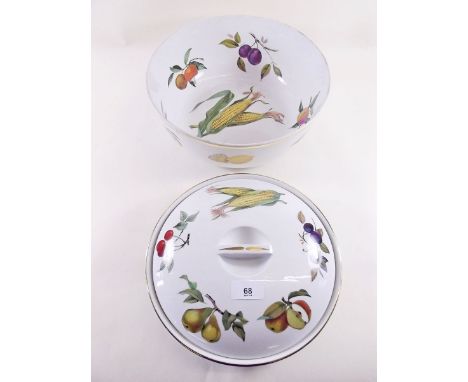 A Royal Worcester Evesham large bowl and tureen 