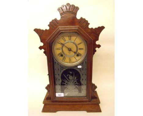 An American eight day shelf clock 'Austria'