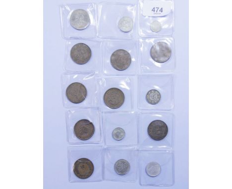 A quantity of Chinese and Japanese coinage including: China Kiangnan Province, cash 10 cash, circa 1910, republic 5, 10 and 5