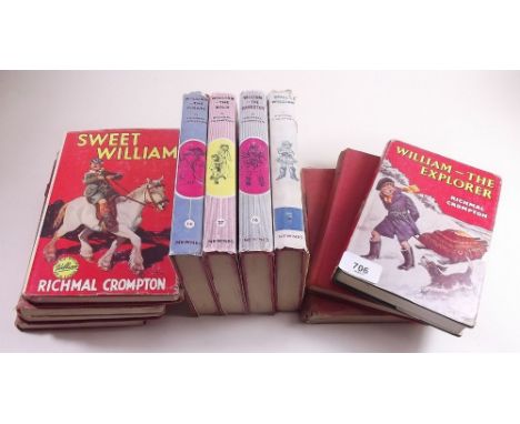 A quantity of Just William books including William the Explorer first edition 1960 (six with dust covers and six without)