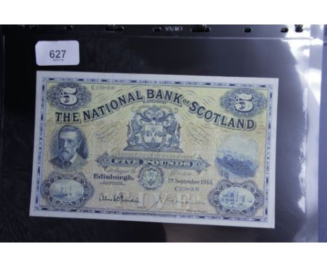 Banknote album containing notes for: The National Bank of Scotland Limited: £1 prefix J W Samuel, Prefix N W Samuel, A M C Ki