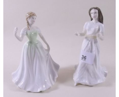 Two Royal Doulton figures Sweet Delight HN4398 and Greetings HN4250 - boxed 