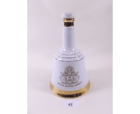 A Bells Scotch Whisky flask and contents 1982 Royal Commemorative