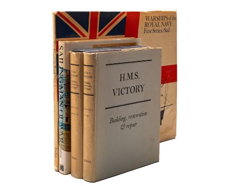 H. M. S. VICTORY. Bugler, Arthur. H. M. S. Victory: Building, restoration & repair, HMSO 1966 first edition,, 2 vol., (compri