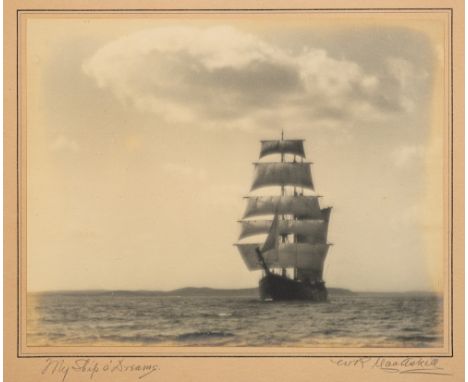W R MacAskill (Canadian, 1890 - 1956)'My ship 'o dreams'Silver print photograph, signed in pencilSubject size 19 x 24cm