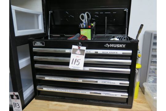 Group Of Lots 114 115 116 Husky 5 Drawer Tool Box Group Of Lots 114 115 116 Husky 5 Drawer Tool Box