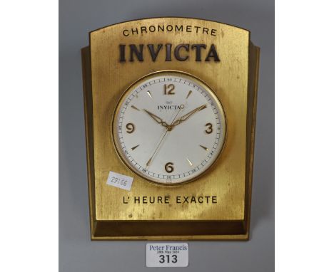 An Invicta Chronometer L'Heure Exacte table/desk clock.   (B.P. 21% + VAT) 