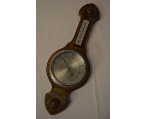 Oak wall barometer