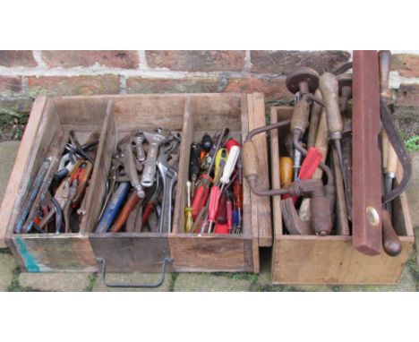 2 boxes of hand tools