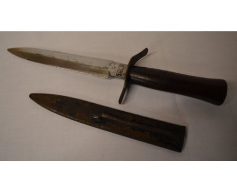 French WW1 trench knife with scabbard