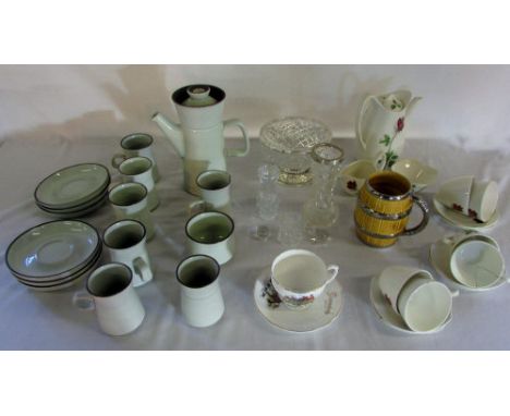 Assorted ceramics and glass ware inc Midwinter, Denby & Wade