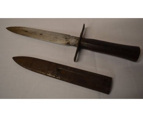 French WW1 trench knife with scabbard