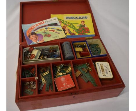 Large two tier box of vintage Meccano