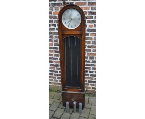 1930s oak longcase clock