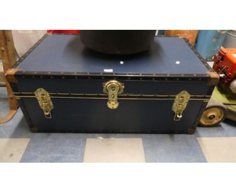 A Vintage Travelling Trunk, 91cm Wide