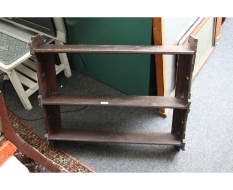 A Victorian Gothic wall shelf