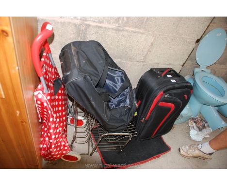 Travel case, shopping trolley, magazine and plate rack etc.