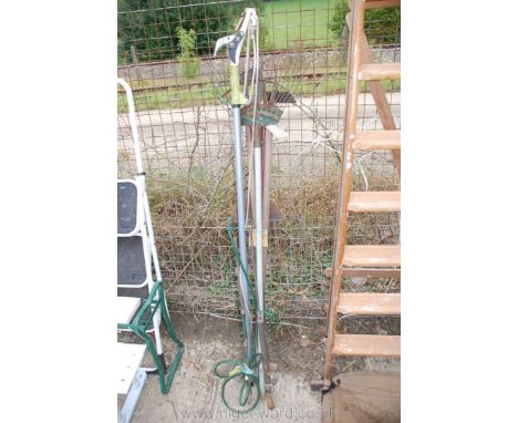 Quantity of garden tools, rake and loppers, etc.,