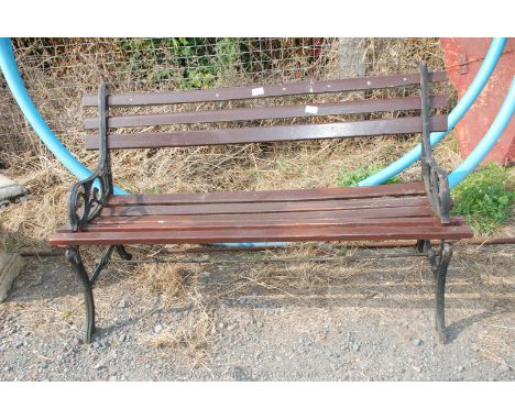Garden bench 4' long a/f.