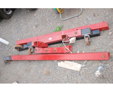 Engine hoist stand.