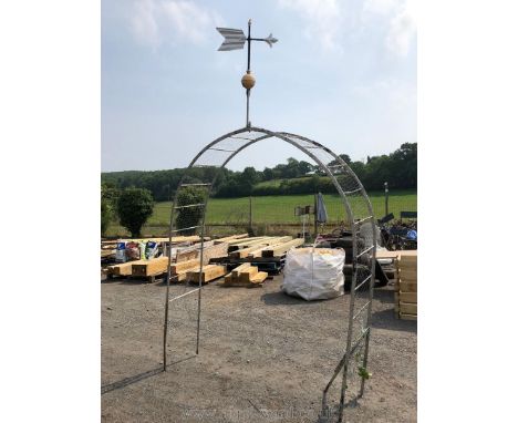 Garden Arch with weather vane