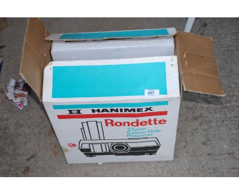 Boxed Hanimax Rondette slide projector.