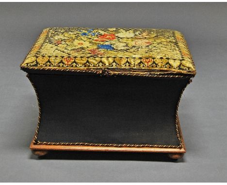 A tapestry upholstered storage box, 20th century, 68cm wide. 