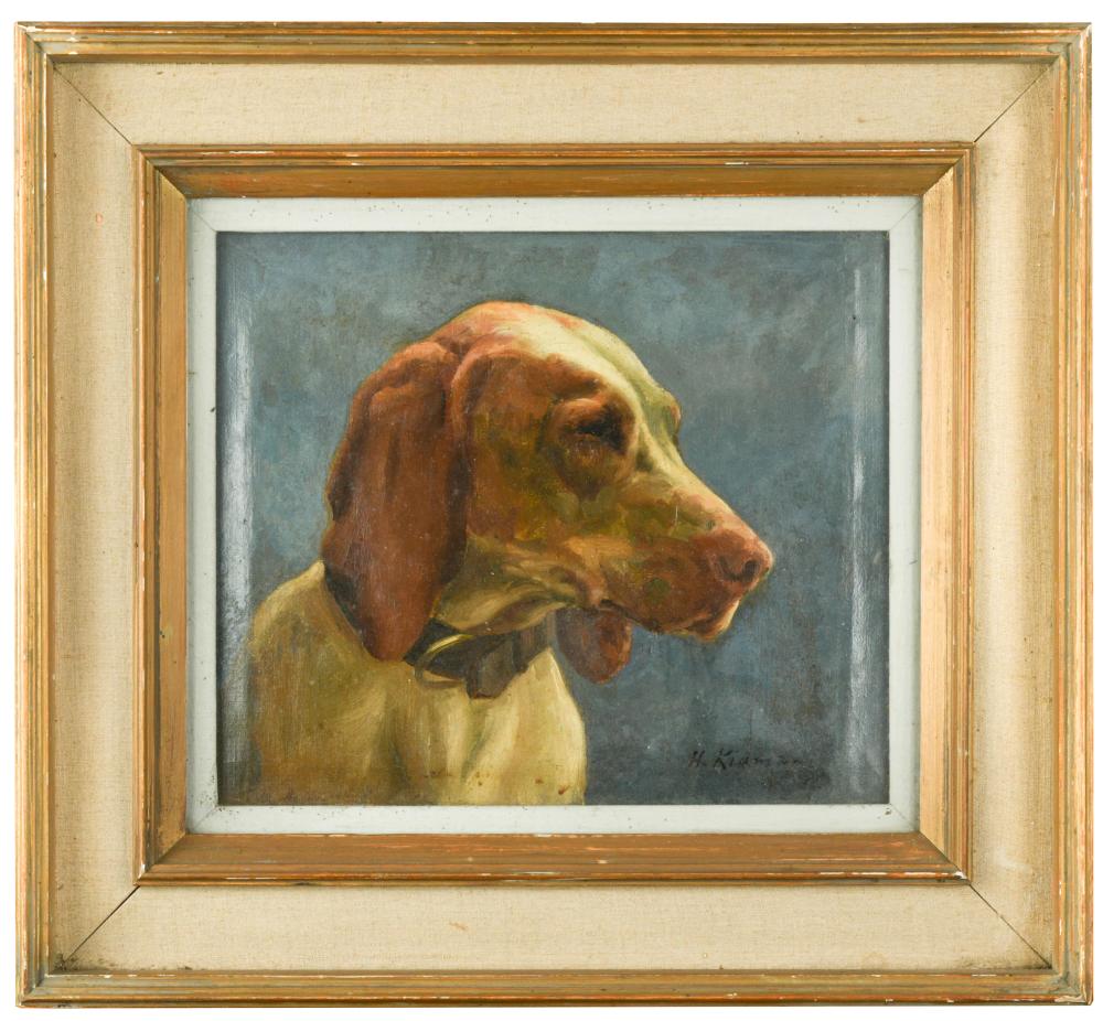 § Hilda Elizabeth Kidman, ASWA (British, 1891-1980) Portrait of a Hound ...