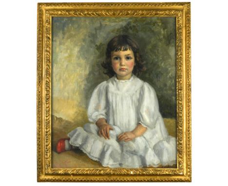 § Hilda Elizabeth Kidman, ASWA (British, 1891-1980) Portrait of Caroline Romer as a child signed 'H. Kidman' (lower right); f