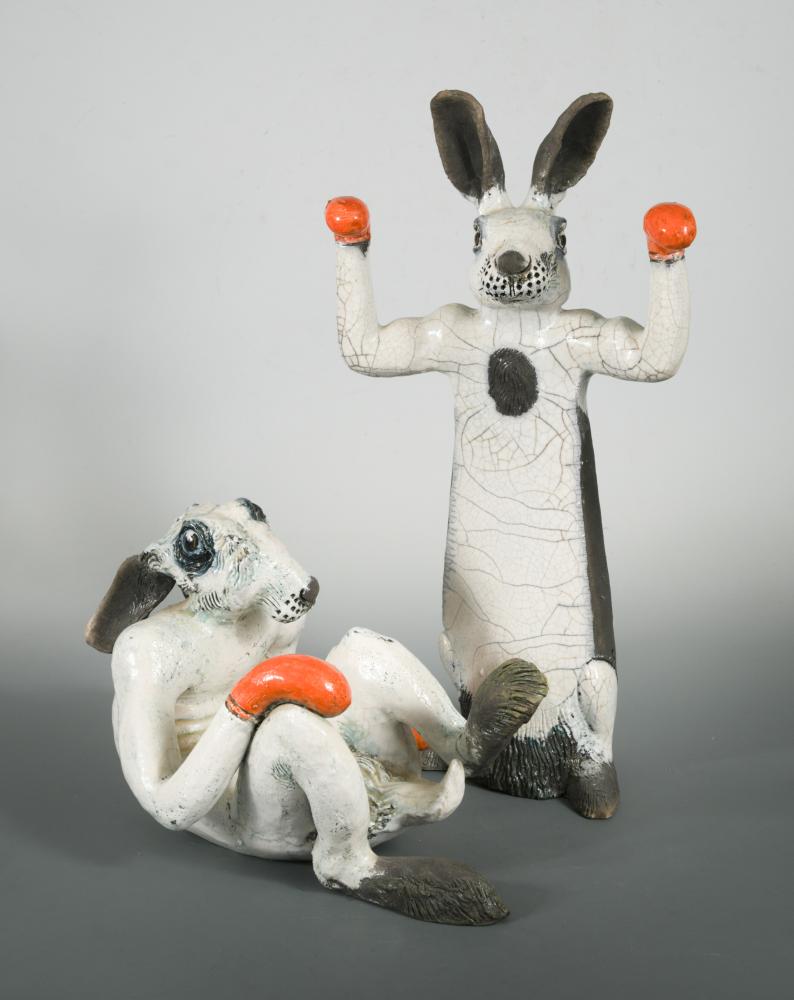 § Lawson E*** Rudge (born 1936), a pair of humorous studio pottery