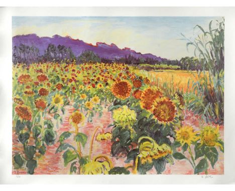 Fredrick Gore CBE RA (1913-2009)Sunflower field near Carlure signed 'F Gore' (lower right) and numbered 1/250lithograph; unfr