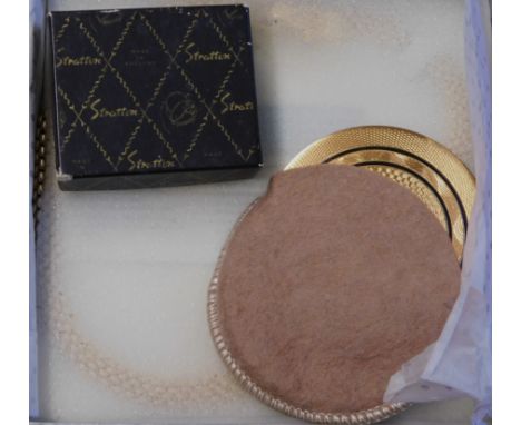 Jewellery - Gold Coloured Necklace - (thick chain) boxed Eternal Collection - plus powder compact gold coloured, lipstick hol