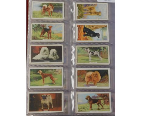 Gallaher Ltd - 3 full sets include Army Badges, Racing Scenes, Dogs (2nd Series) all in sleeves very good condition