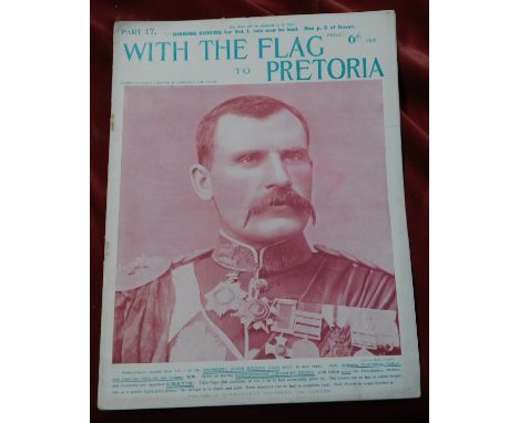 With The Flag to Pretoria. Part 17, Front depicts a portrait of Major-General Hector McDonald, C.B., D.S.O. Published by Harm