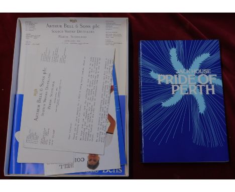Bells Scotch Whisky - A complete pack with certificate and copy of Pride of Perth, boxed, very good condition