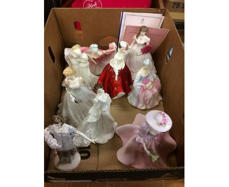 Collection of Royal Worcester figures etc.