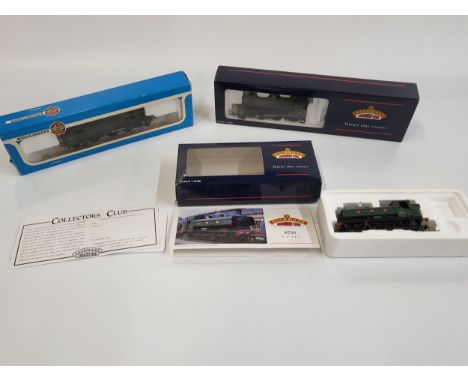 Airfix 00 gauge GW 2-6-2 Tank locomotive 6110 and two Bachmann locomotives in boxes. (3)