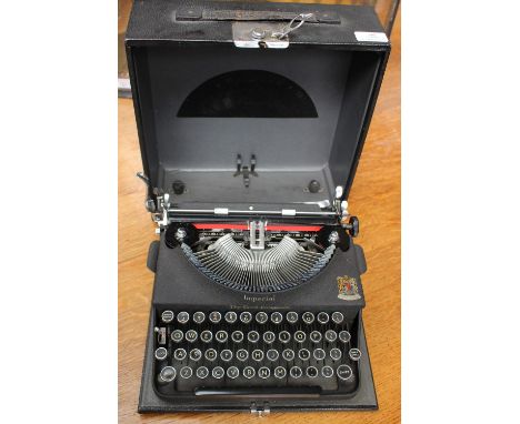 Imperial Good Companion, cased typewriter 