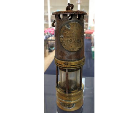 A Hailwood approved miners lamp, No. 699 