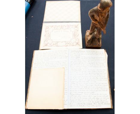 A handwritten Victorian Army Cookery recipe book, full of recipes, probably for an officers mess, notified as Army book 127; 
