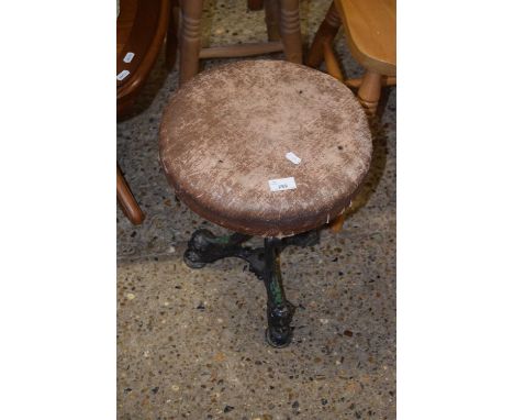 Victorian cast iron based stool