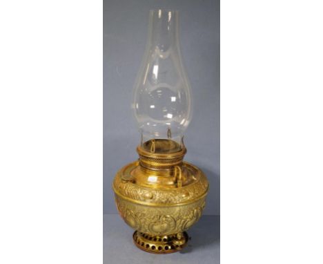 Antique Millers Dresden banquet lamp 53cm high